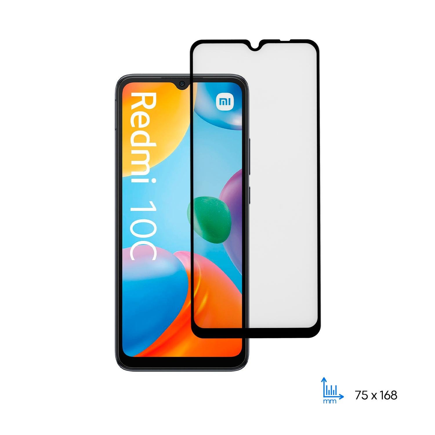 Захисне скло 2E Basic для Xiaomi Redmi 10C, 2.5D FCFG, (1 Pack) Black border (ERC-2E-MI-10C-SMFCFG-BB)