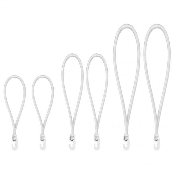 Петля эластичная Bradas PVC Bungee Cord Hook с крючком 18/25/40 см (BCH3-04SET1WH-B) Петля эластичная Bradas PVC Bungee Cord Hook с крючком 18/25/40 см (BCH3-04SET1WH-B)