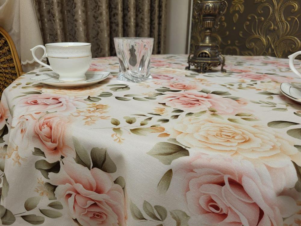 Скатерть прямоугольная 110x140 см Чайная роза (15626) - фото 3