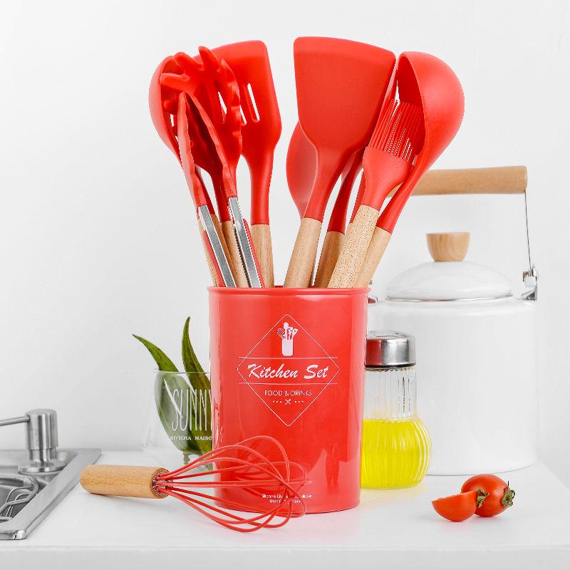 Набор кухонных принадлежностей Kitchen Set 12 пр. Красный (DR017765)