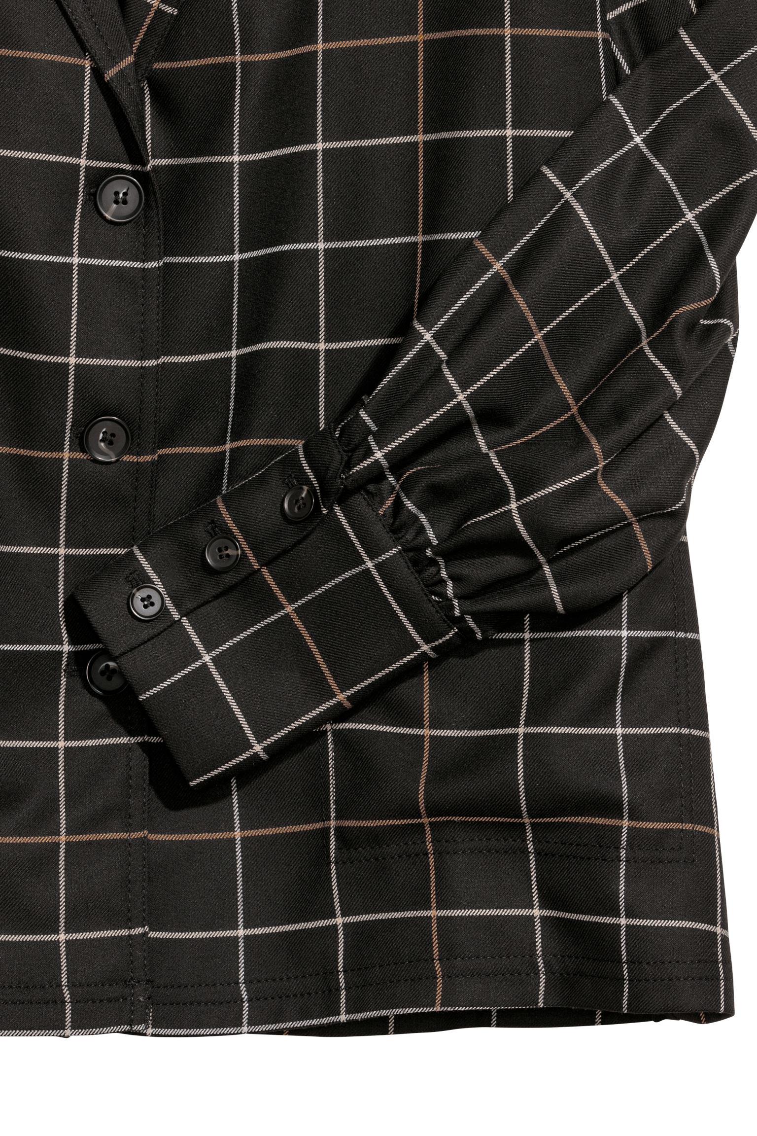 Піджак H&M клітка р. 36 Чорний (807609931) - фото 2