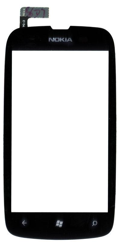 Тачскрин для смартфона Nokia Lumia 610 Черный