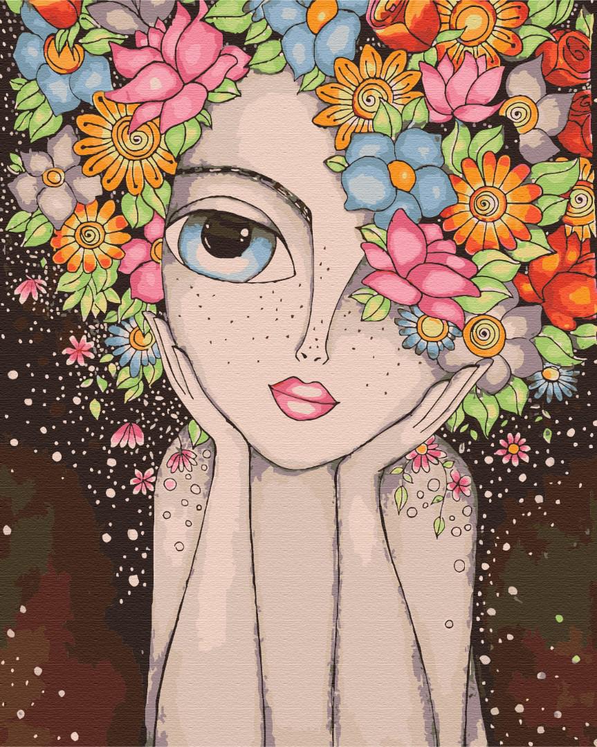 Картина по номерам Brushme Лесная Мавка 40x50 см (BS51441)