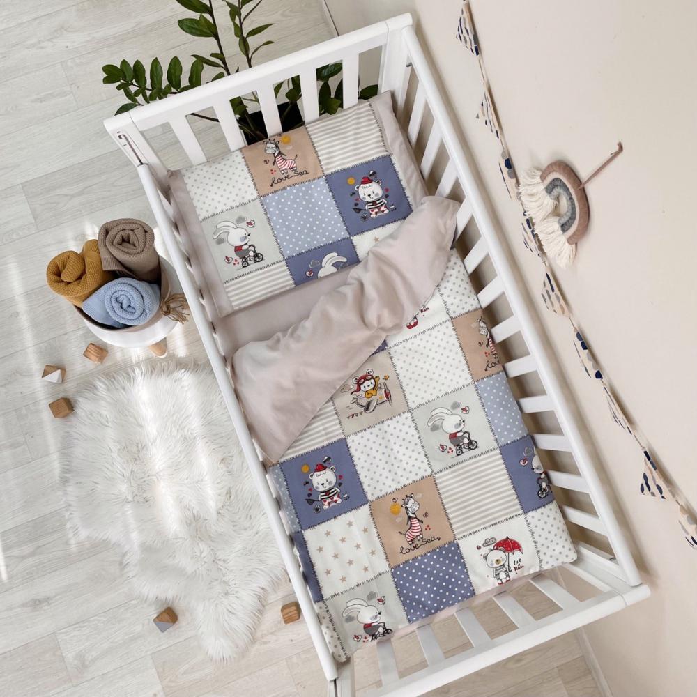 Комплект постільної білизни дитячий фланель Печворк (036529)