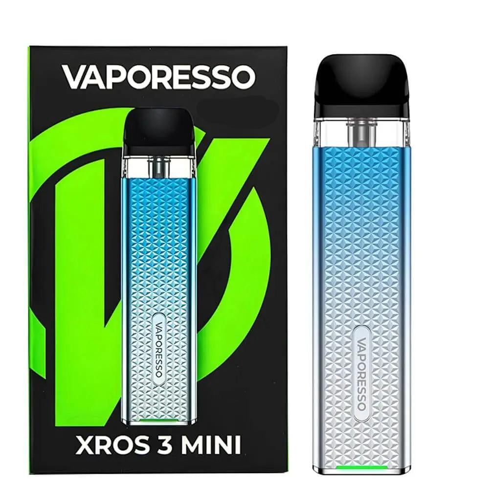 Электронная сигарета Vaporesso Xros 3 mini с двумя картриджами без жидкости Sky Blue (18954248) - фото 2