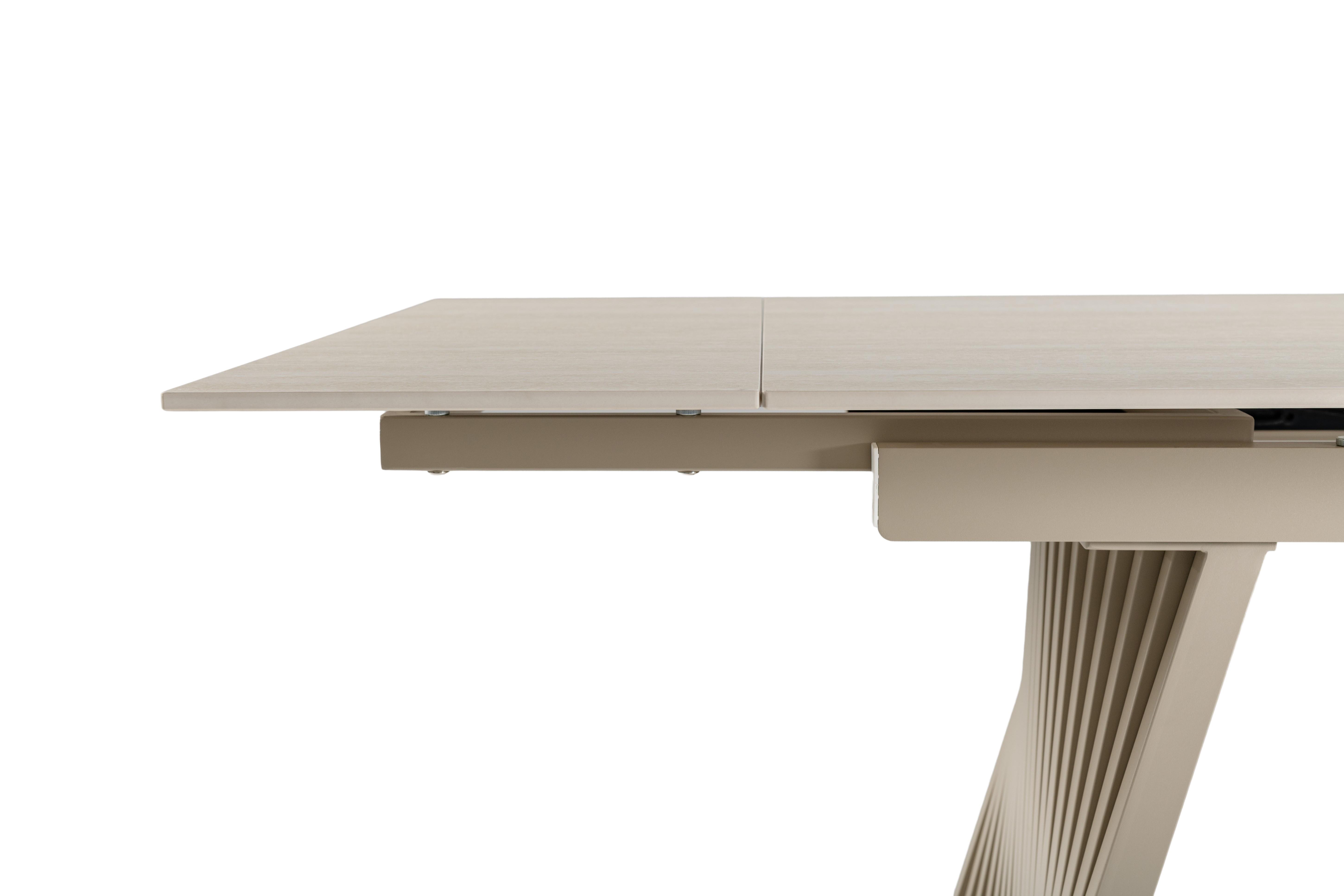 Стіл обідній розсувний Vetro Mebel Олімпія 1400- 2100x900x760 мм Крема марфіль/Бежевий (TМL-985) - фото 7 Стіл обідній розсувний Vetro Mebel Олімпія 1400- 2100x900x760 мм Крема марфіль/Бежевий (TМL-985) - фото 7