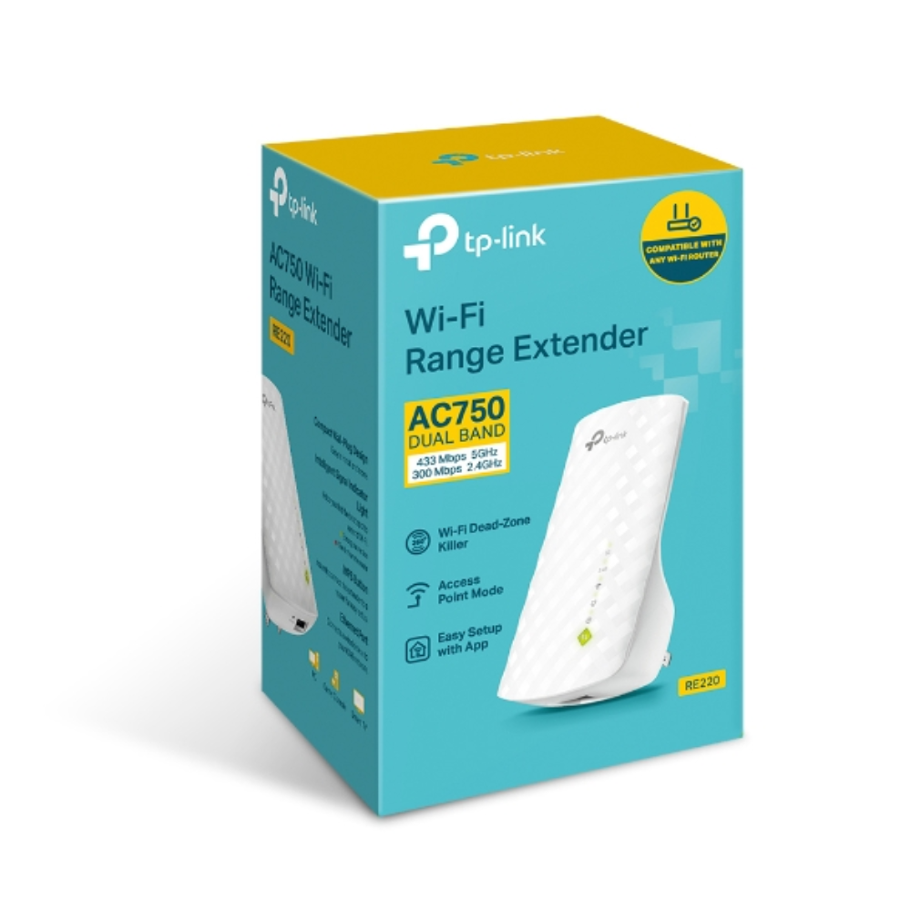 Усилитель WiFi сигнала TP-Link RE220 Белый (606535) - фото 4