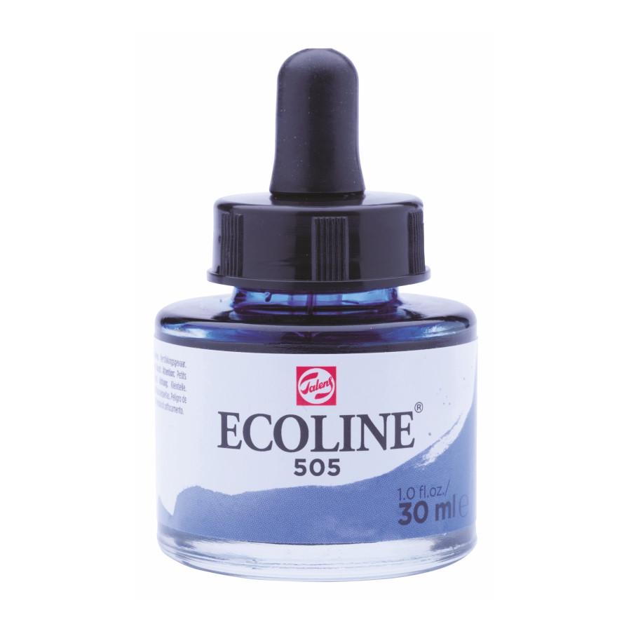 Краска акварельная жидкая Rosa Ecoline 30 мл 3 шт. 505 Ультрамарин светлый (8712079407155 11255051)
