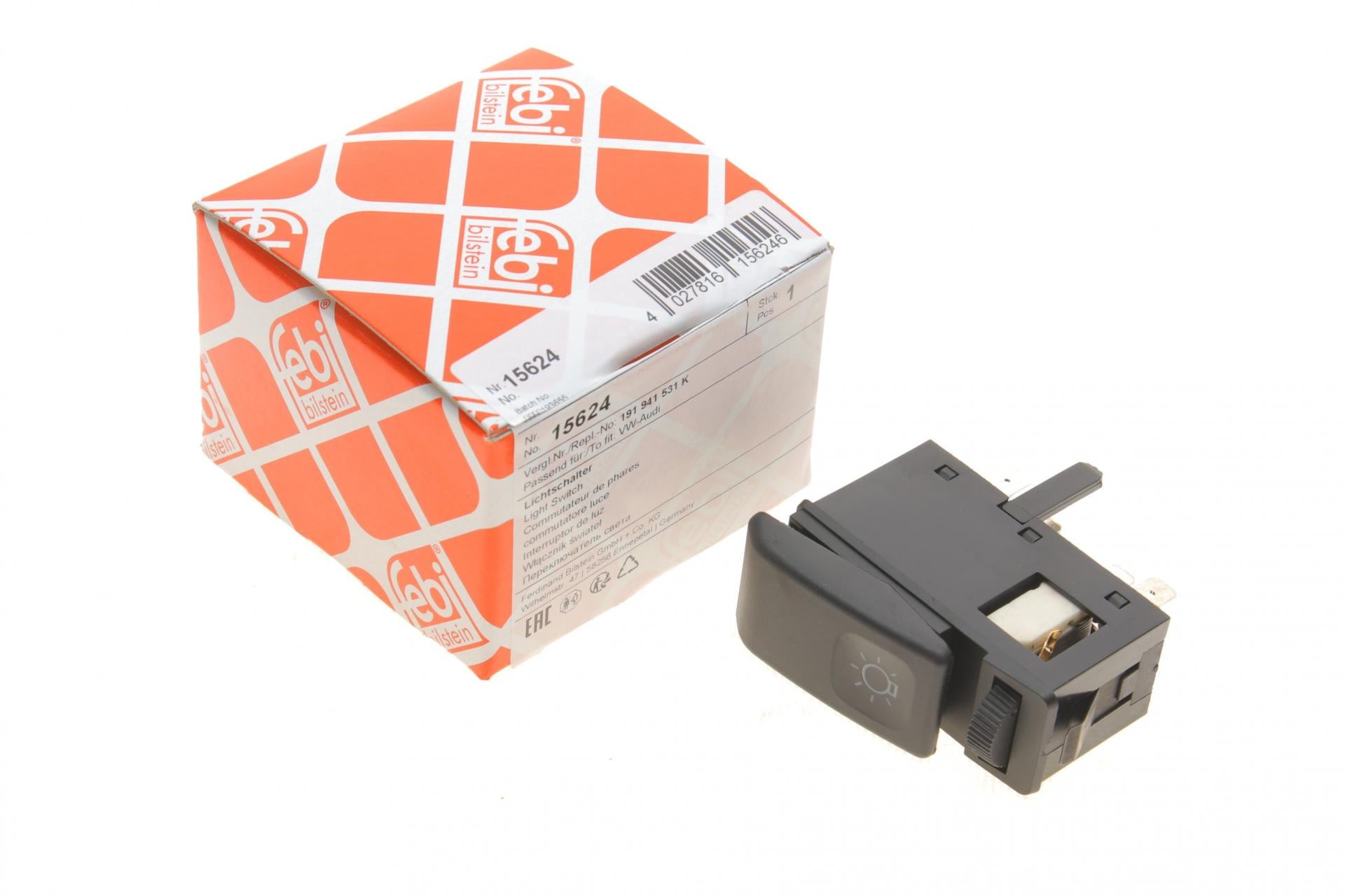 Переключатель света фар FEBI BILSTEIN VW Golf 83-92 с регулятором (15624)