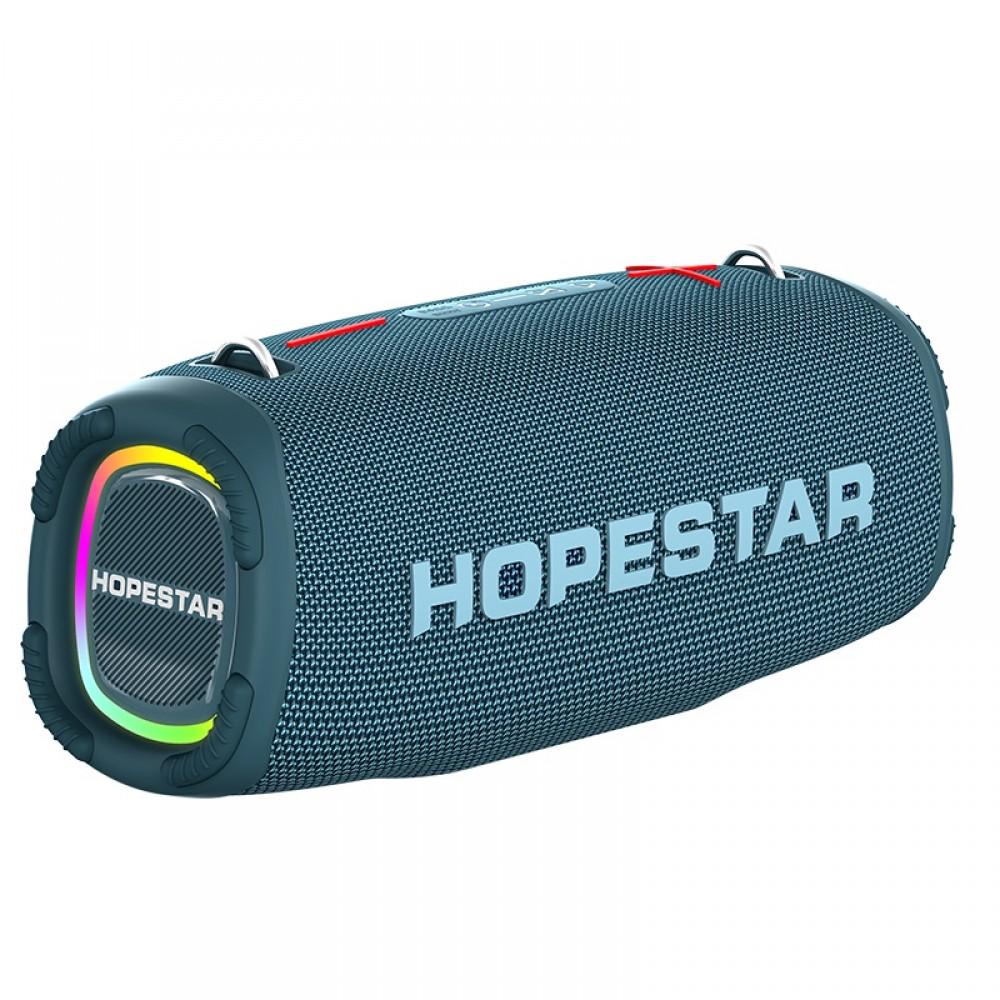 Портативная беспроводная колонка HOPESTAR A6 Max с микрофоном 80W/Bluetooth/TWS/MP3/AUX/Mic Синий