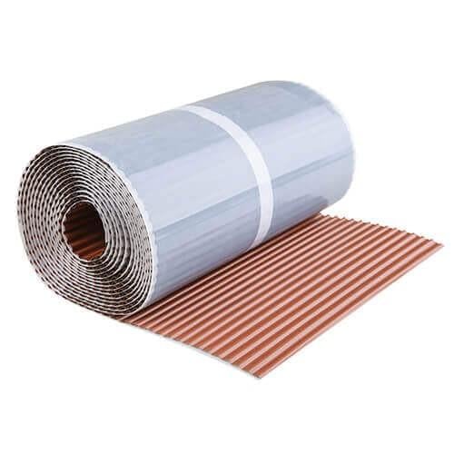 Лента примыкания алюминиевая КЕРАМАКС 170 мм RAL 8004 (11519092)