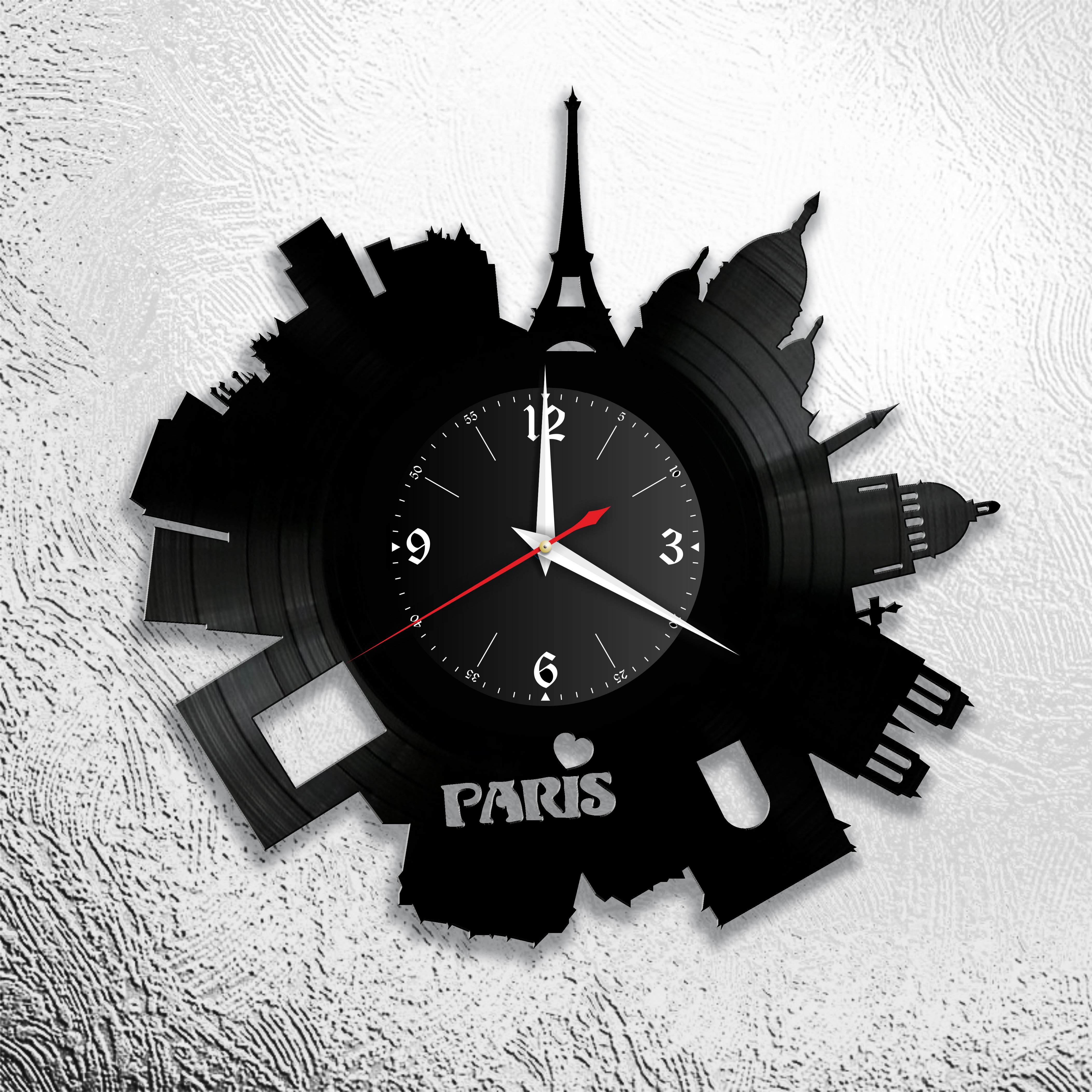 Часы настенные Paris 0945 из виниловой пластинки