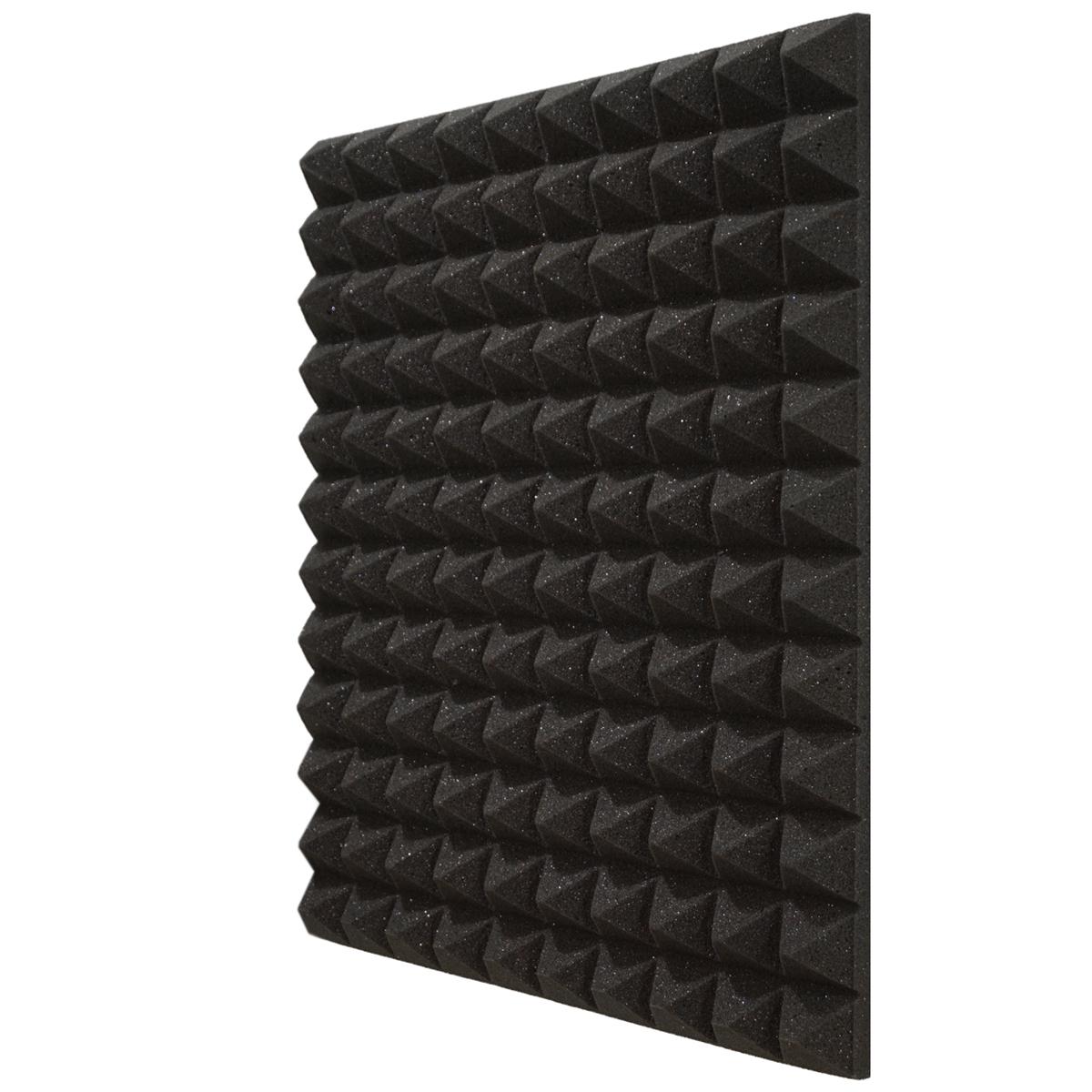 Панель Пирамида из негорючего акустического поролона EchoFom Brilliance 500х500х50 мм Черный (9229905)