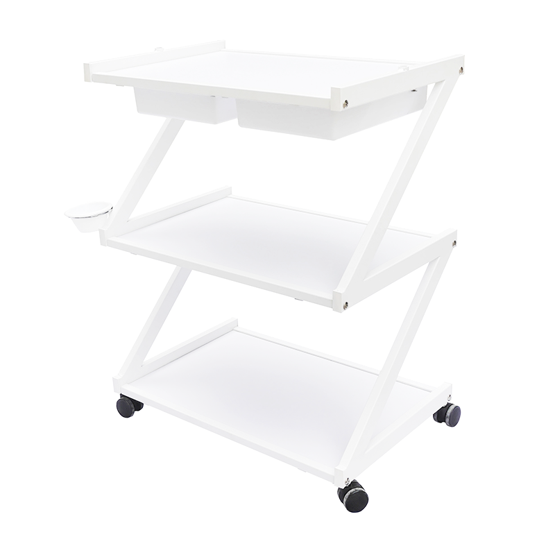 Тележка для косметологических процедур Azurro металлическая на колесиках (FS-4111) - фото 3 Тележка для косметологических процедур Azurro металлическая на колесиках (FS-4111) - фото 3