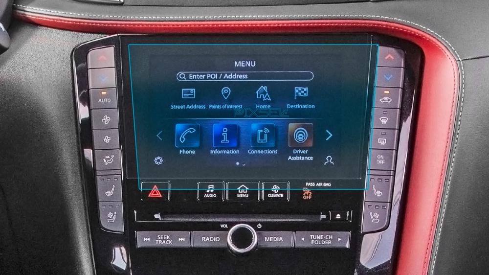 Стекло защитное Pixsel гибридный глянец на монитор Infiniti QX55 9“ 2021