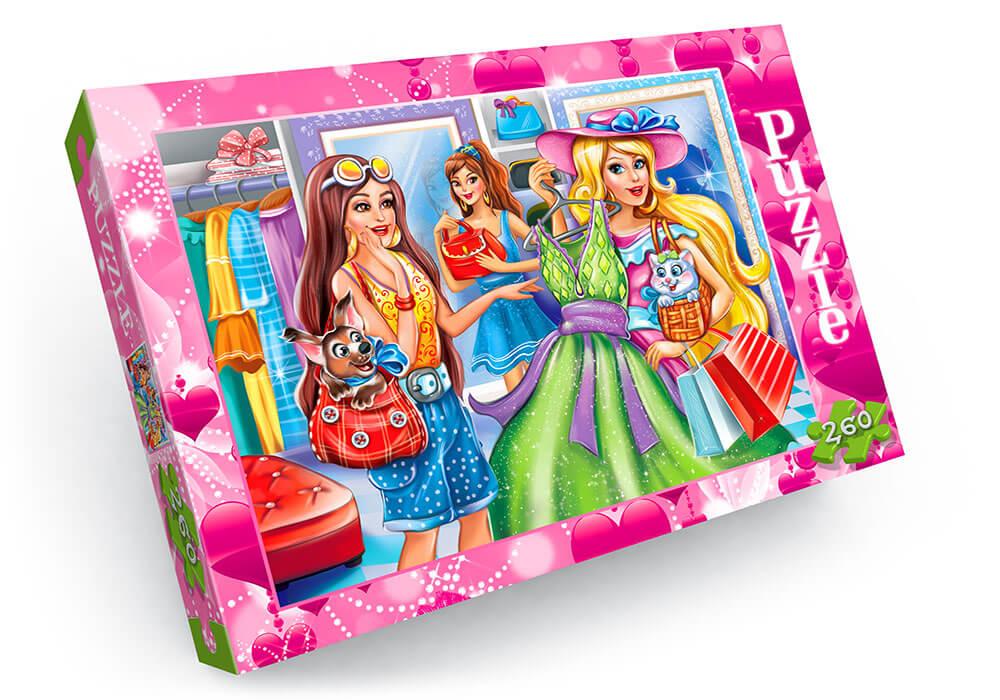 Пазлы детские Гламурные красотки 330х230 мм 260 эл. Пазлы детские Гламурные красотки 330х230 мм 260 эл.