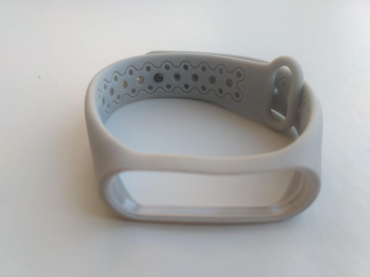 Ремешок для смарт-часов Xiaomi Mi Band 4/3 MiJobs Sport Light силиконовый Серый (1703P)