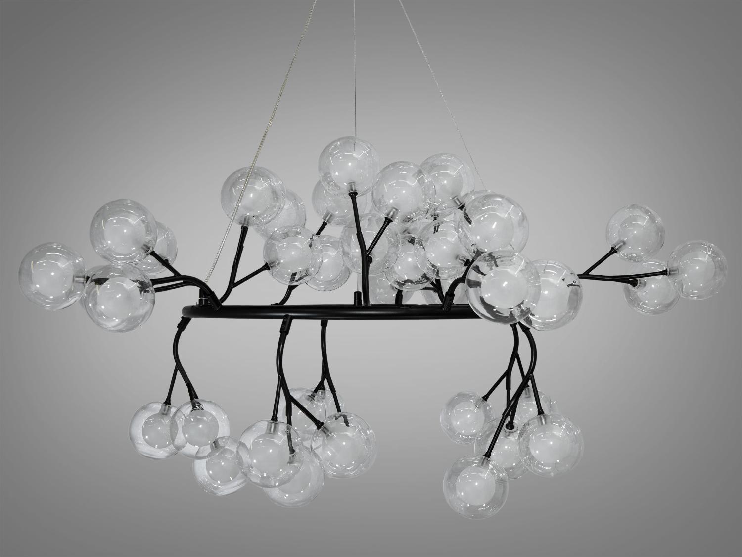 Люстра Diasha Светлячок 45 ламп Черный (Y889-45B BK)