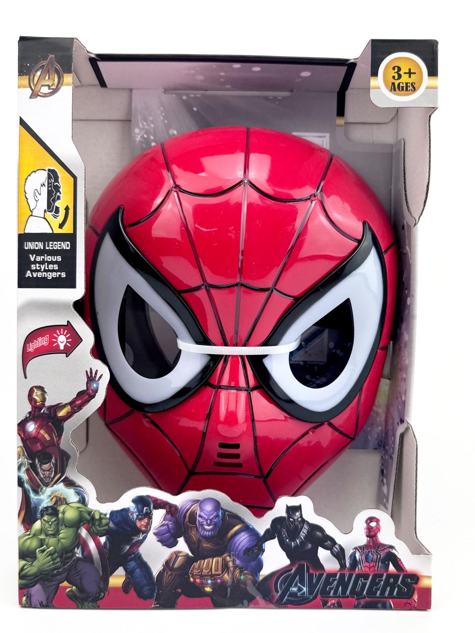 Игровая маска Marvel Spider-Man с LED подсветкой глаз 21,5 см (345724)