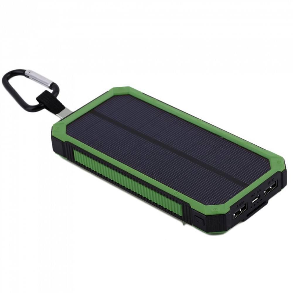 Павербанк портативный DEJI S30 2в1 30000 mAh с солнечной батареей фонарь и Led индикатор