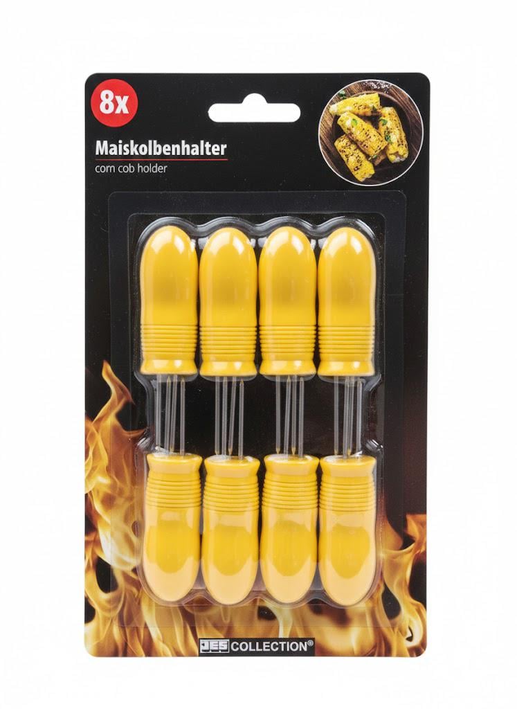 Тримачі для кукурудзи JES COLLECTION металеві з пластиковою ручкою 8 шт. (300200)