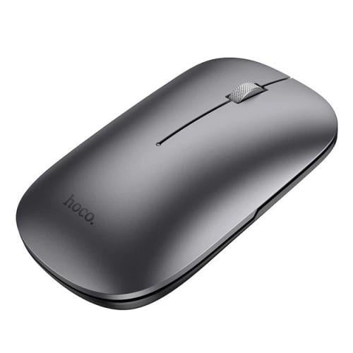 Компьютерная мышка беспроводная аккумуляторная Hoco GM43 Adelanto dual-mode wireless mouse rechargeable version space Серый (2968816661)