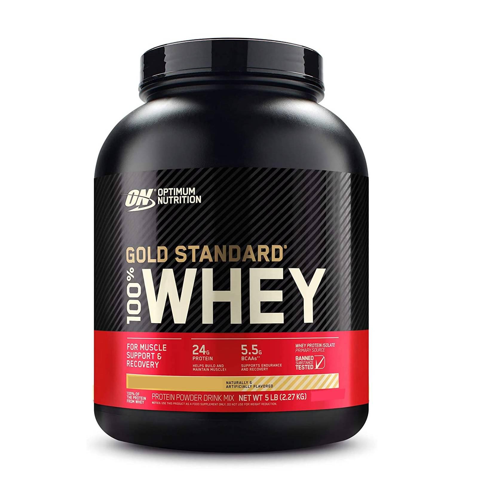 Cывороточный протеин Optimum nutrition 100% Whey Gold Standard 2273 гр Банан