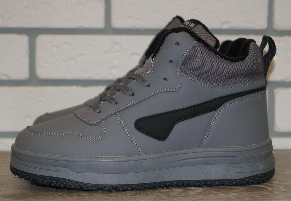 Хайтопи зимові підліткові FDEK р. 36 23 см Сірий (31330-36) - фото 2 Хайтопи зимові підліткові FDEK р. 36 23 см Сірий (31330-36) - фото 2