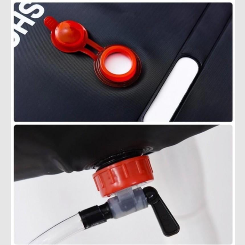 Душ летний туристический переносной 20 литров Camp Shower умывальник для дачи и кемпинга походный Черный (155) - фото 3 Душ летний туристический переносной 20 литров Camp Shower умывальник для дачи и кемпинга походный Черный (155) - фото 3