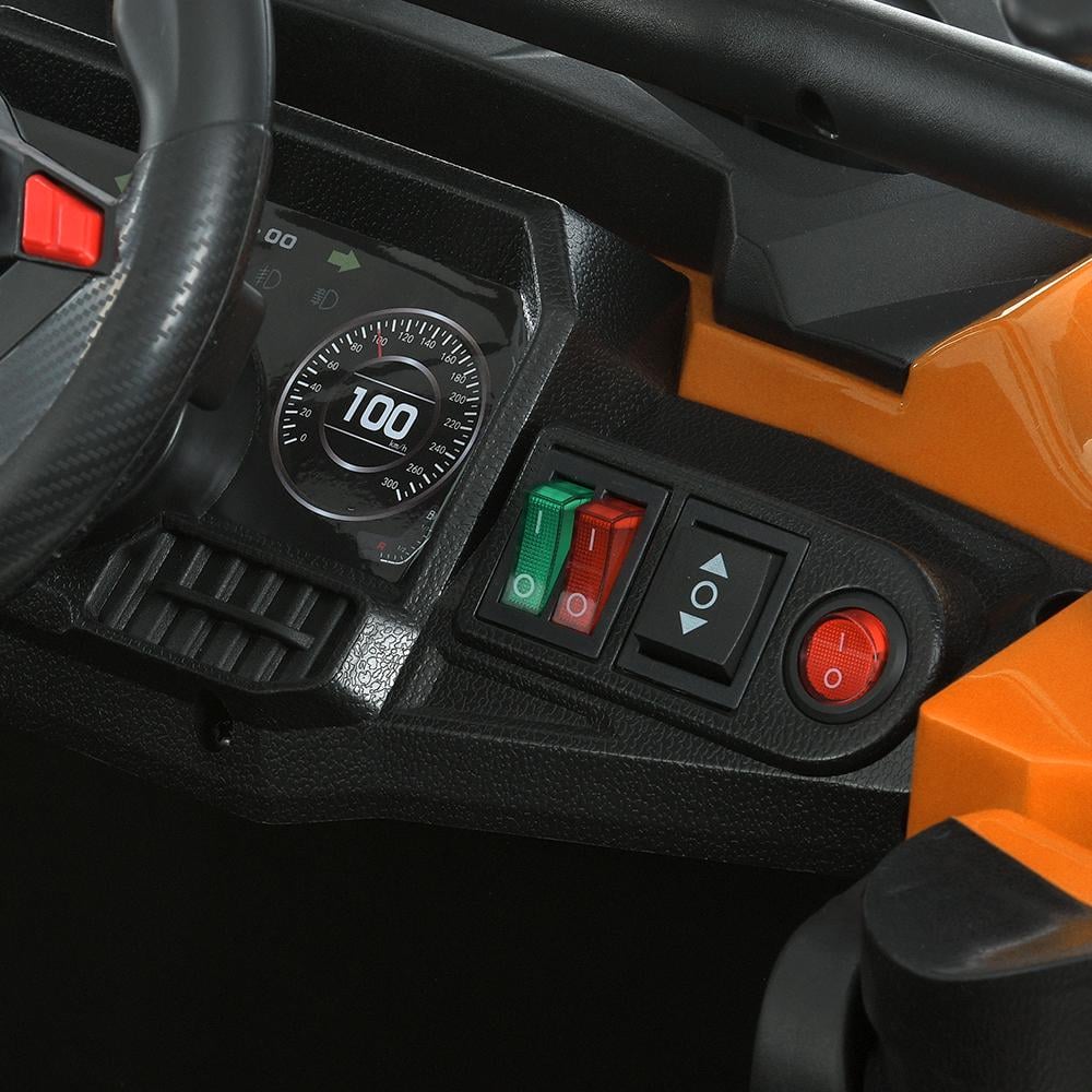 Электромобиль джип Bambi Racer M 6141EBLR-6 2x25W 12V кожаное сиденье EVA пульт Bluetooth Оранжевый (26465482) - фото 8 Электромобиль джип Bambi Racer M 6141EBLR-6 2x25W 12V кожаное сиденье EVA пульт Bluetooth Оранжевый (26465482) - фото 8