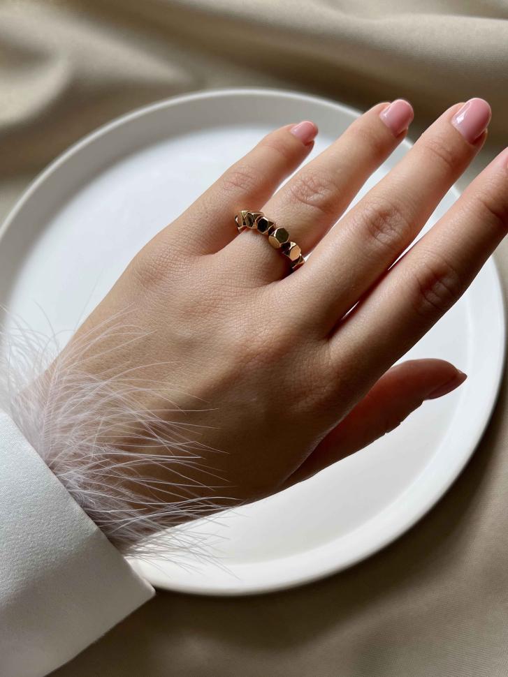 Каблучка з каменю гематит (5492)