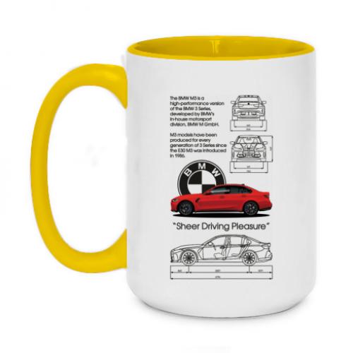 Чашка двухцветная BMW M3 Car 420 мл (17767264-6-203199)