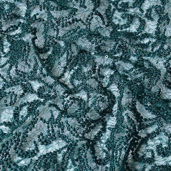 Тканина гіпюр IDEIA Venezia 1,3 м Малахітовий (2200004145280)