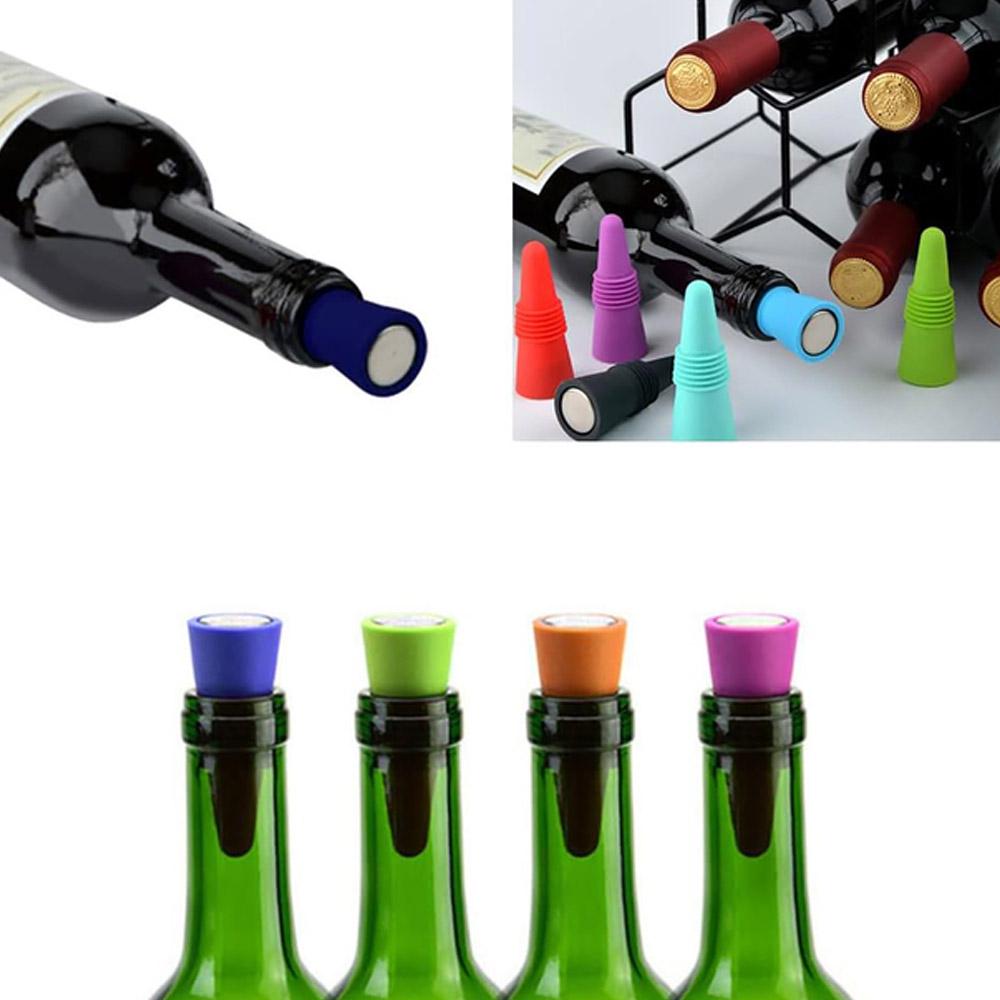 Набір багаторазових силіконових пробок для вина 4 шт. (NR0308) - фото 2 Набір багаторазових силіконових пробок для вина 4 шт. (NR0308) - фото 2