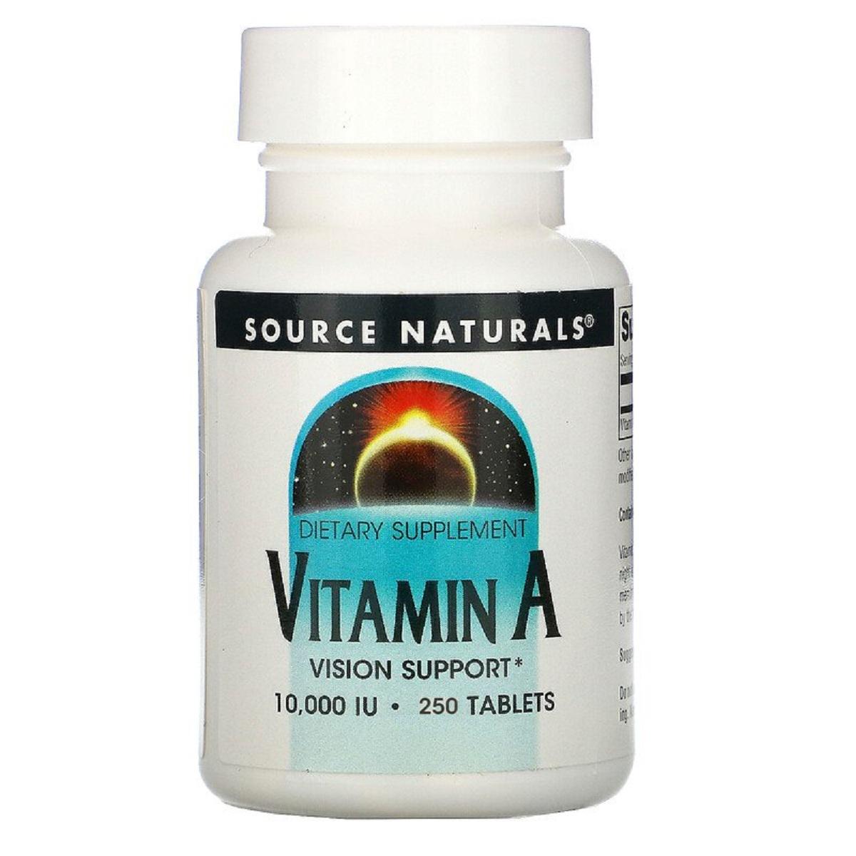 Витамин А Source Naturals 10000 МЕ 250 таблеток (14117)