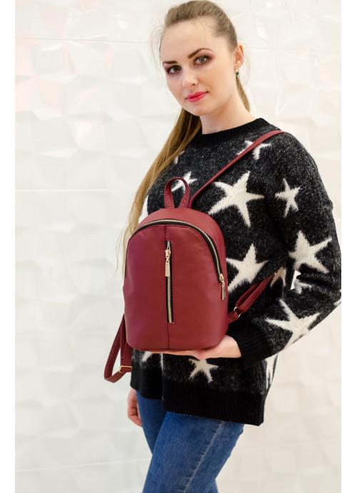 Міський рюкзак міні жіночий Sambag молодіжний Бордовий (10370191024)