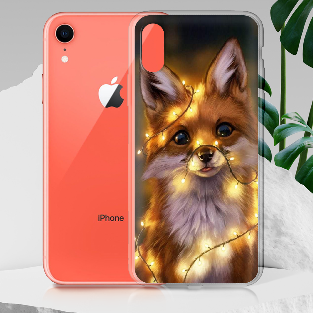 Чохол Boxface iPhone XR Різдвяна Лисичка Прозорий силікон (35417-up2399-35417) - фото 2