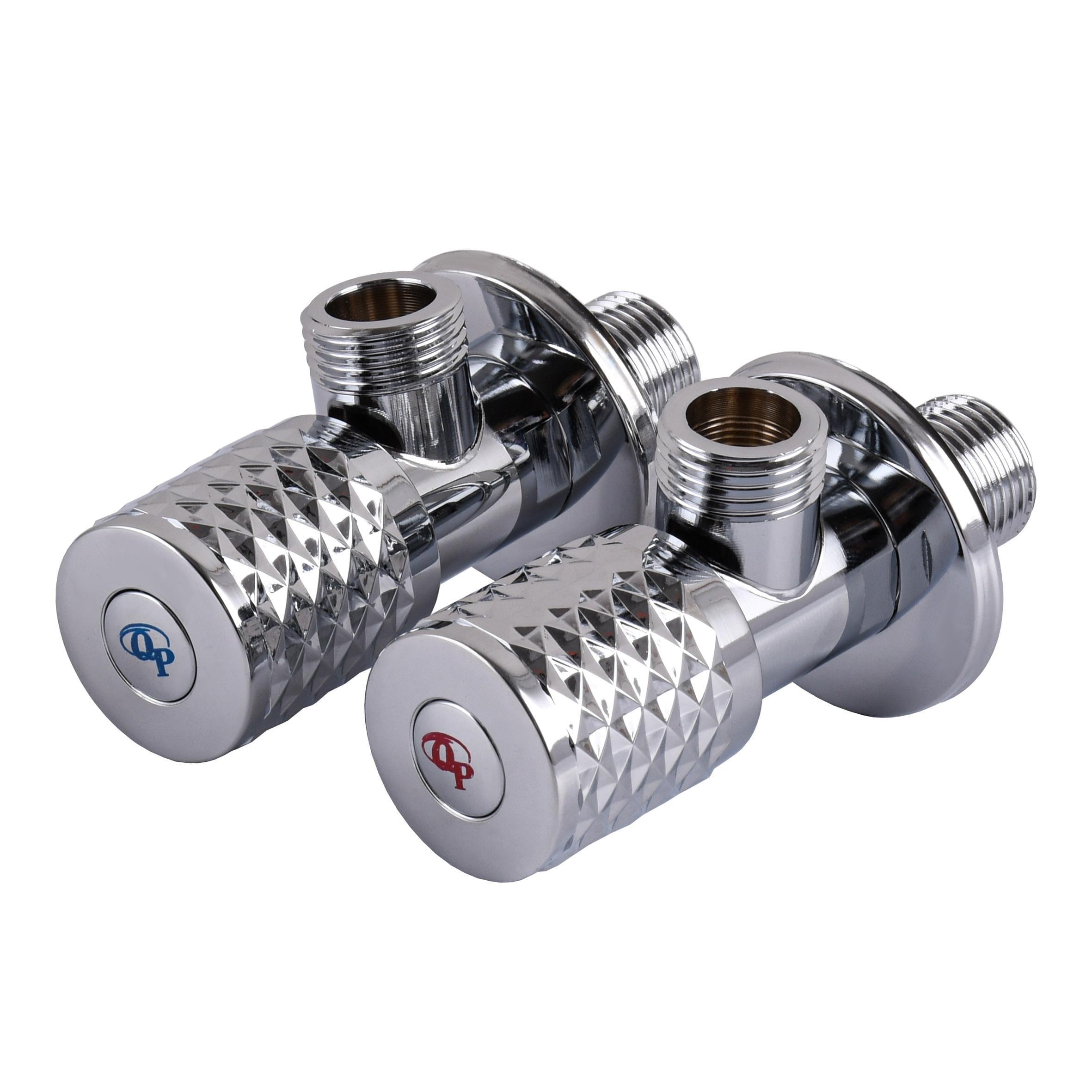 Комплект кранов угловых керамика PROFESSIONAL EXCLUSIVE 1/2”X1/2” 9999 Chrome (000028340) Комплект кранов угловых керамика PROFESSIONAL EXCLUSIVE 1/2”X1/2” 9999 Chrome (000028340)