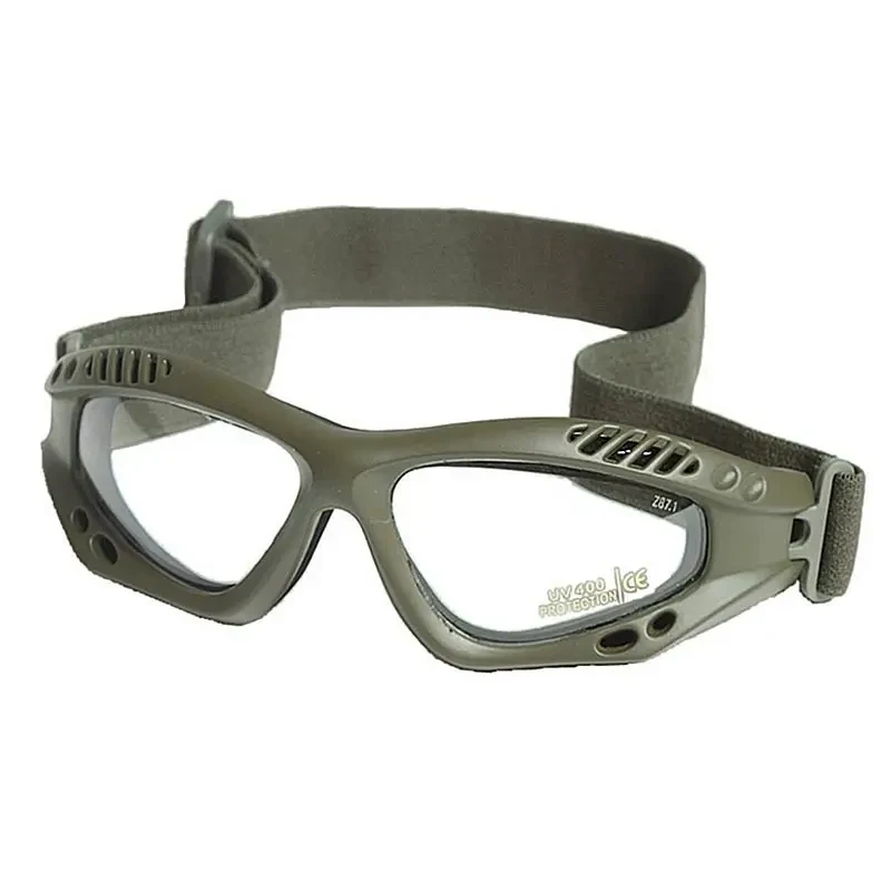 Очки защитные десантные Mil-Tec Commando Air Pro Olive Clear (15615401) - фото 2