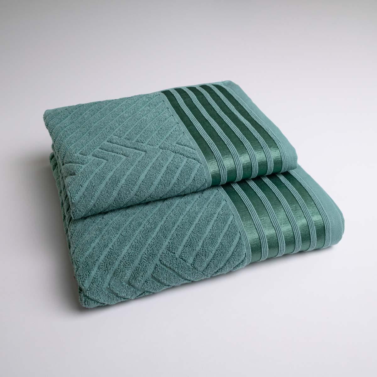 Комплект махровых полотенец GM Textile SOFT 50х90/70х140 см 500 г/м2 2 шт. Бирюзовый (rms500-k2-turqu)