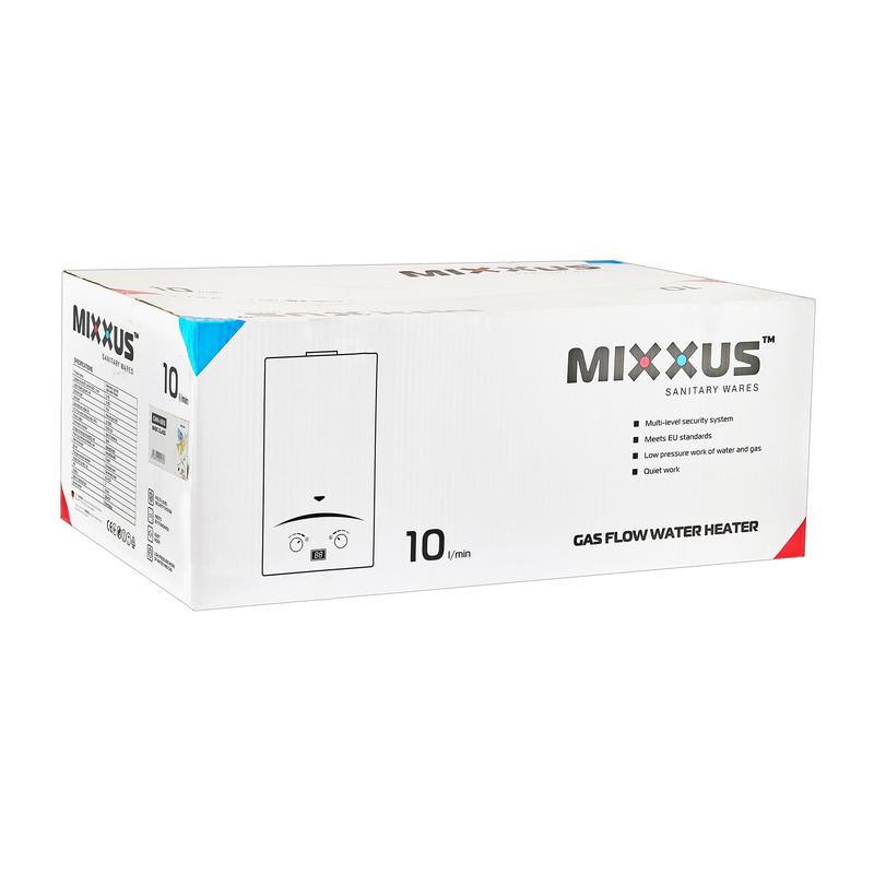 Газова колонка MIXXUS GWH-0610 BASIC GLASS димохідна панель зі скла з малюнком 17 кВт 10 л/хв (OL-WH0027) - фото 7