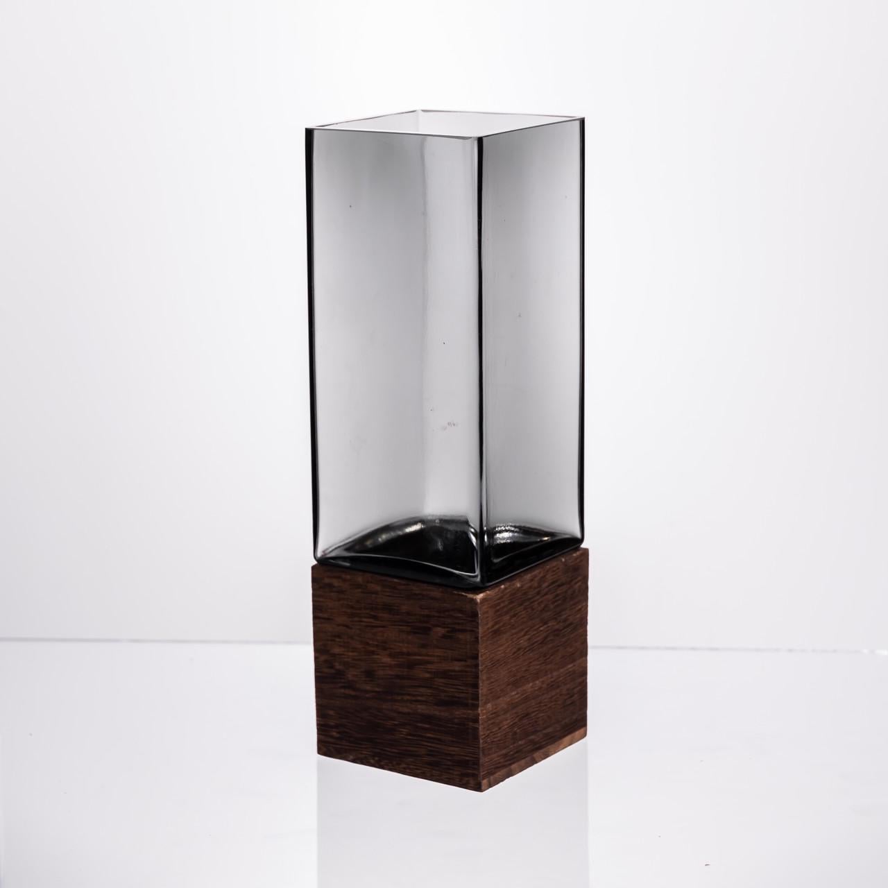 Ваза для квітів квадратная скляна 8х8х25 см 900 мл (HP-19-160-2)