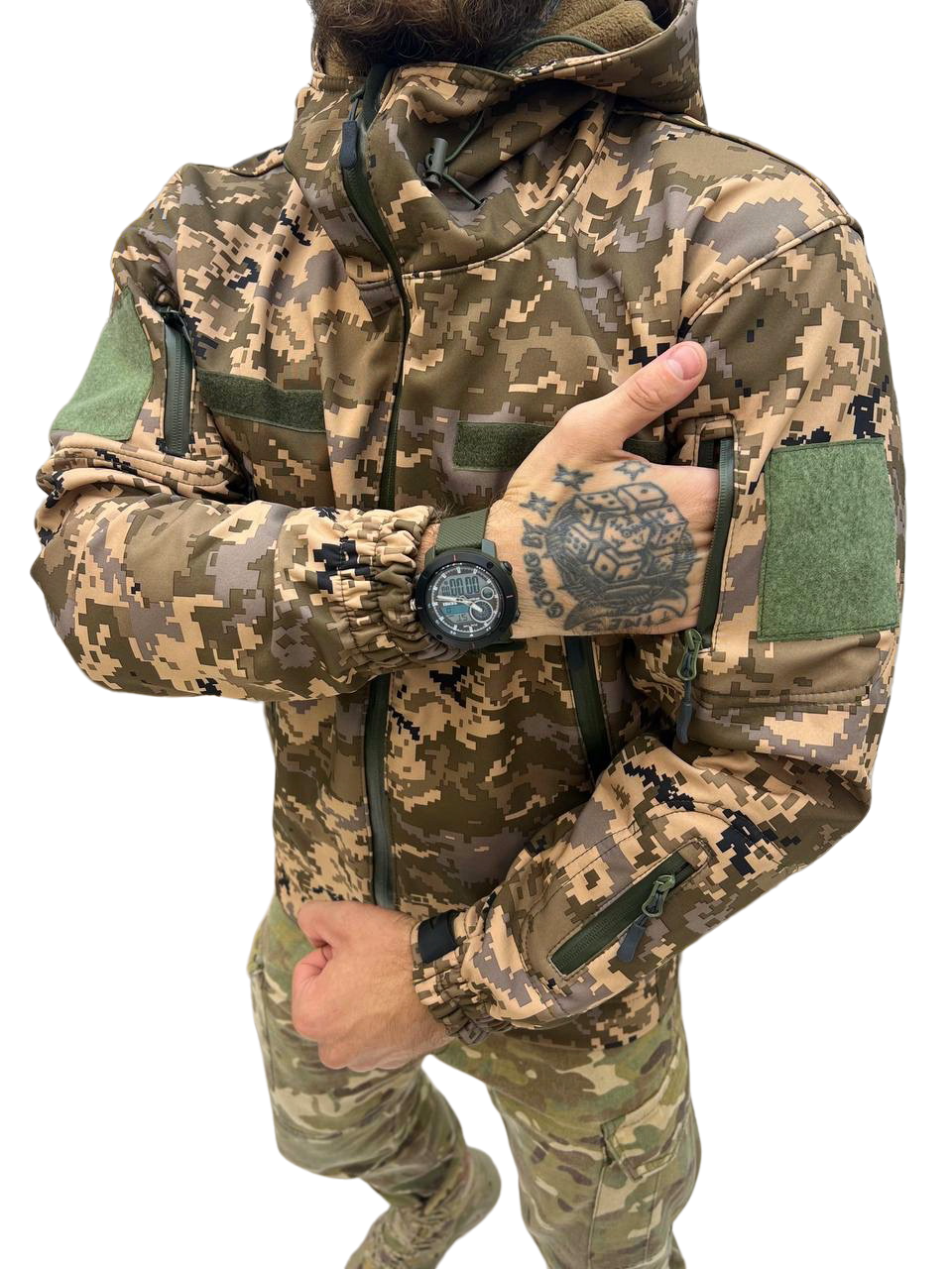 Куртка для военных демисезонная Softshell 20306 XL Пиксель - фото 5