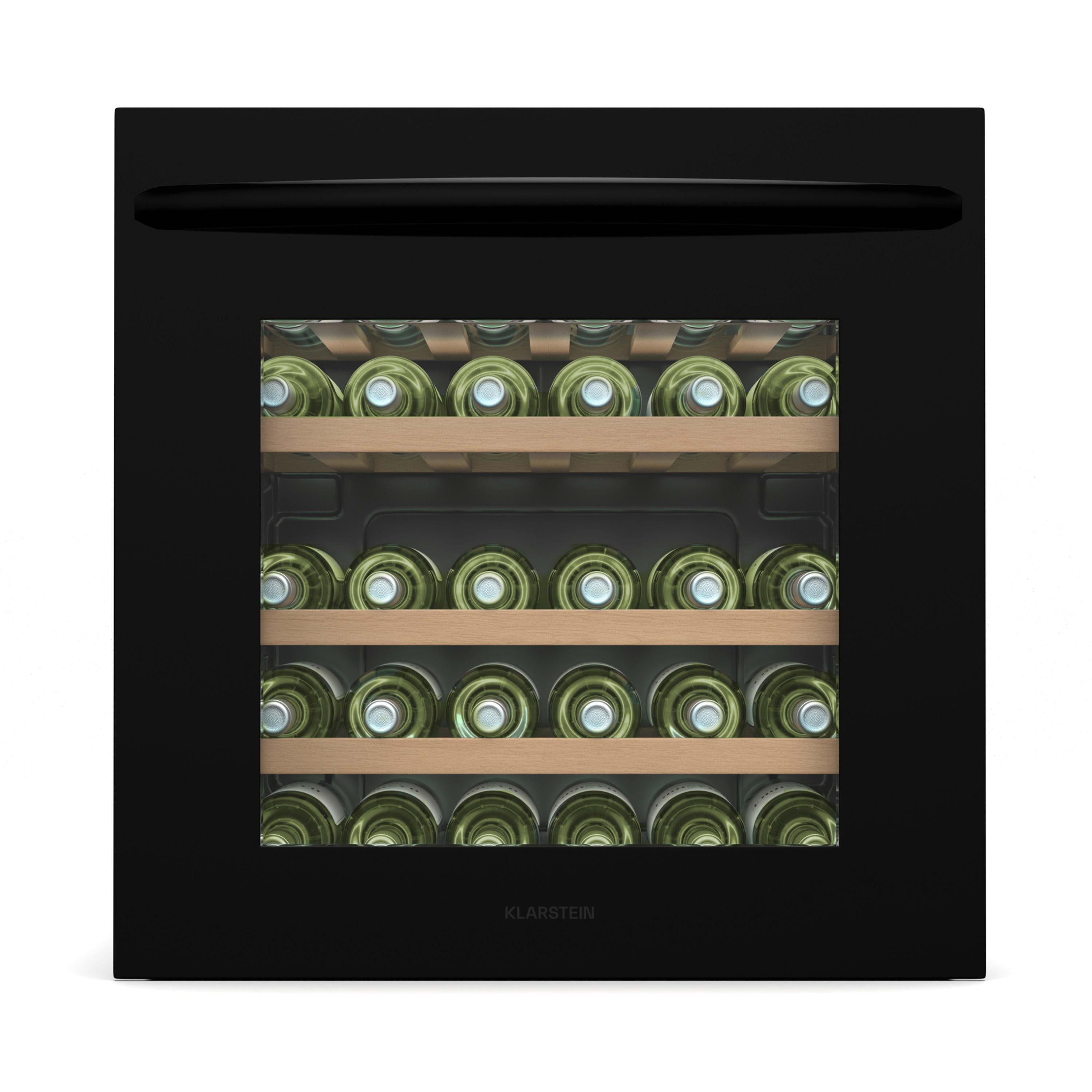 Винный шкаф KLARSTEIN Vinsider 30 Built-In Uno под застройку 76 л 5-20 °C Черный (10046490)