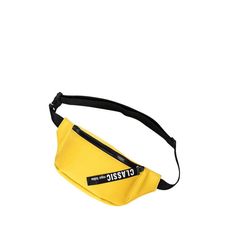 Сумка бананка на пояс Sambag Tirso MSH зі стрічкою 31x12x5 см Жовтий