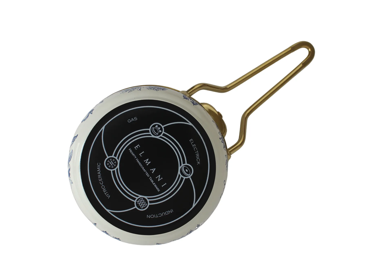 Ковш эмалированый Elmani BUTTERFLY с крышкой 0,9 л (763-030) - фото 2 Ковш эмалированый Elmani BUTTERFLY с крышкой 0,9 л (763-030) - фото 2