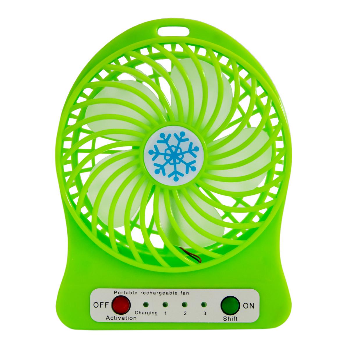 Мини вентилятор mini fan XSFS-01 с аккумулятором 18650 4,5 Вт Салатовый (571596)