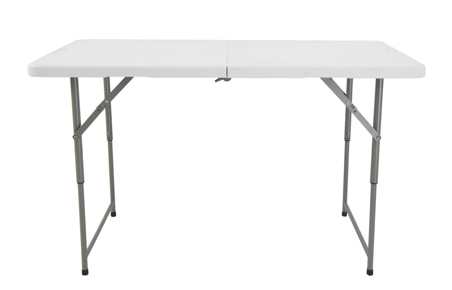 Стол туристический раскладной Bonro BS для пикника прямоугольный на ножках из стали 122х74х60 см Белый (124-76-42400644)