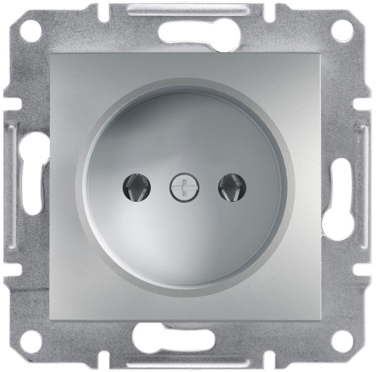 Розетка Schneider Electric ABS Asfora без заземления Алюминий (EPH3000161) Розетка Schneider Electric ABS Asfora без заземления Алюминий (EPH3000161)
