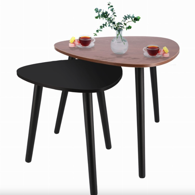 Комплект журнальных столиков Jumi Sinsey Коричнево-черный (5003)